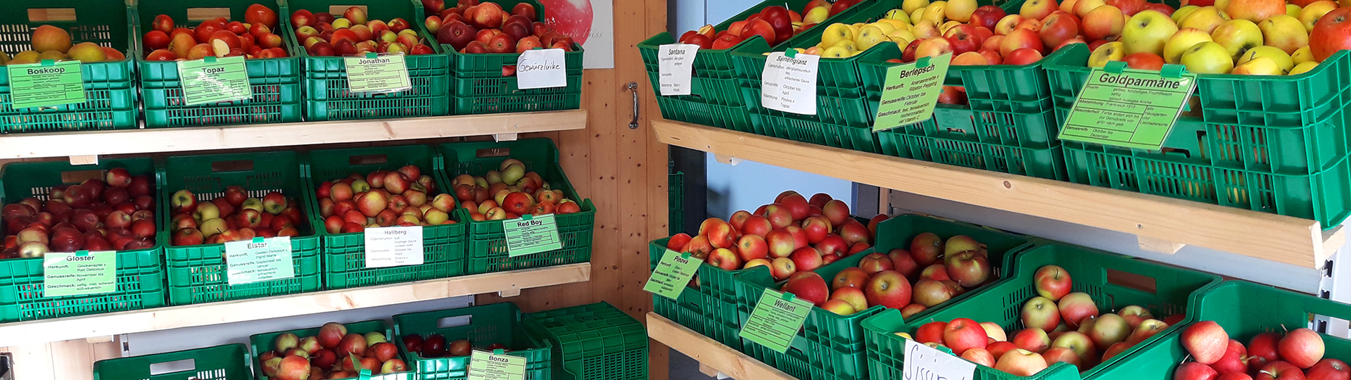 Verkaufswagen Äpfel